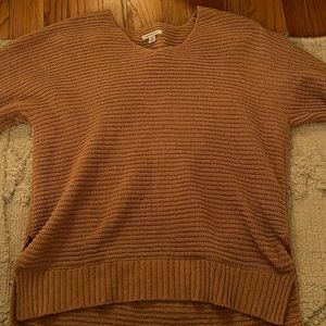 american eagle orange very soft sweater